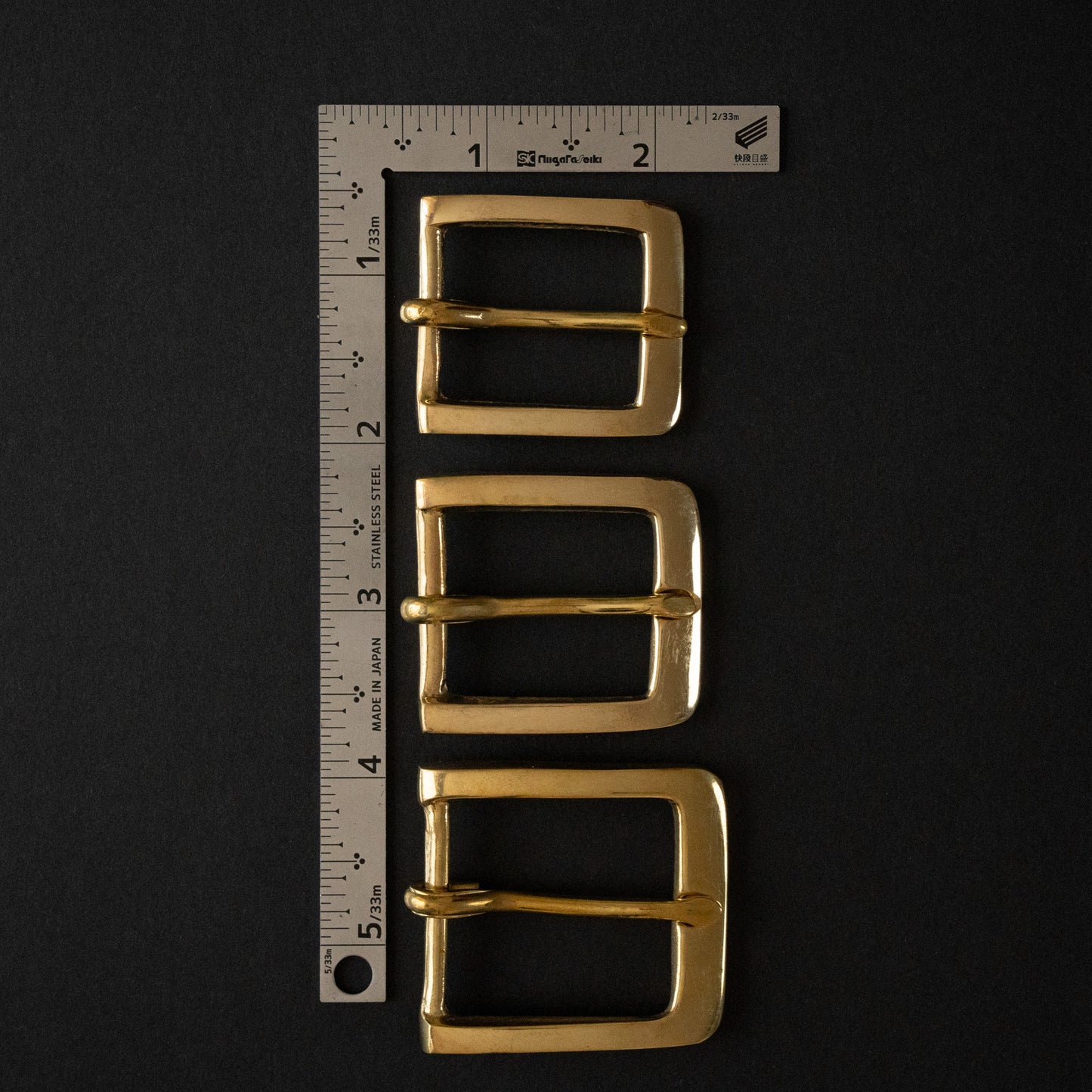 Belt Buckle B2: Solids Cast Brass