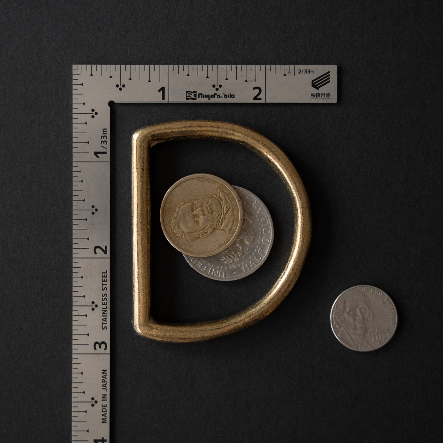 Solids Brass D-Rings: Cast