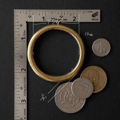 Solid Brass Ring: Cast