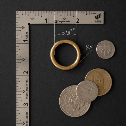 Solid Brass Ring: Cast