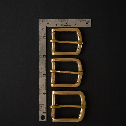 Belt Buckle B3: Solids Cast Brass