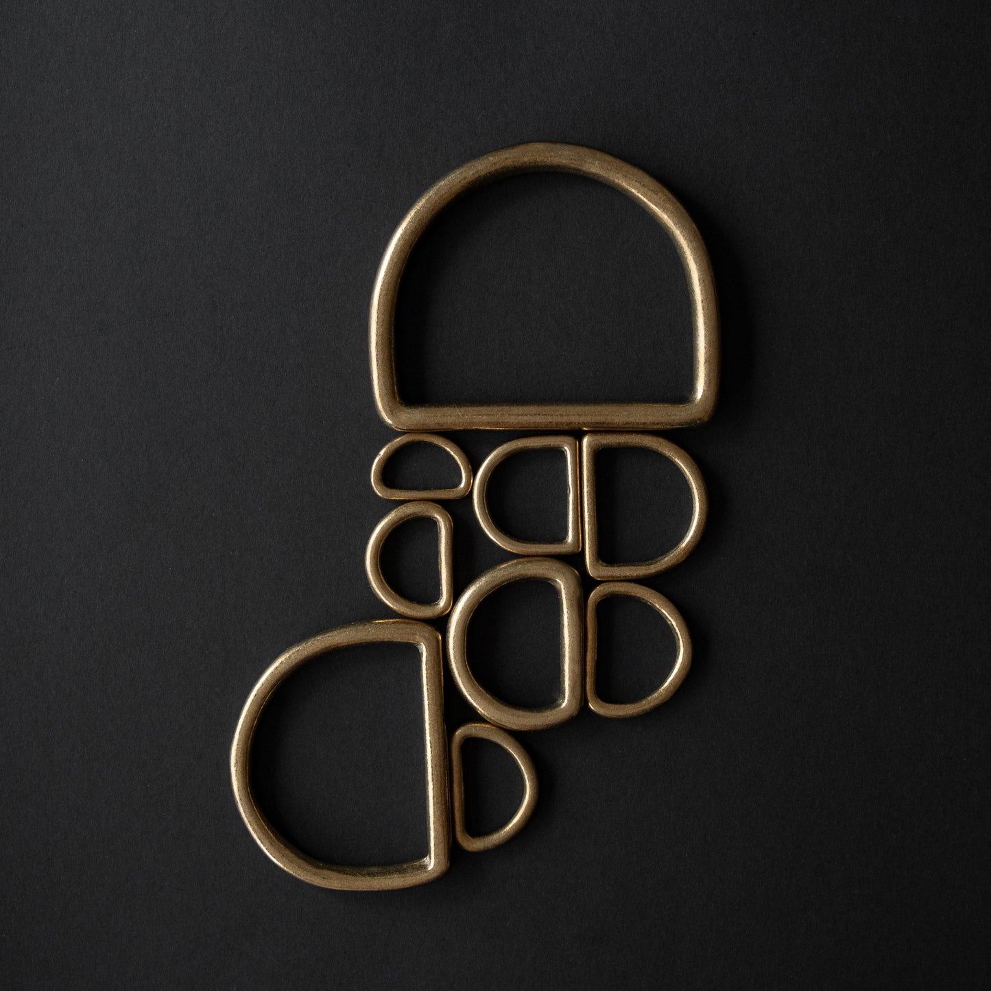 Solids Brass D-Rings: Cast