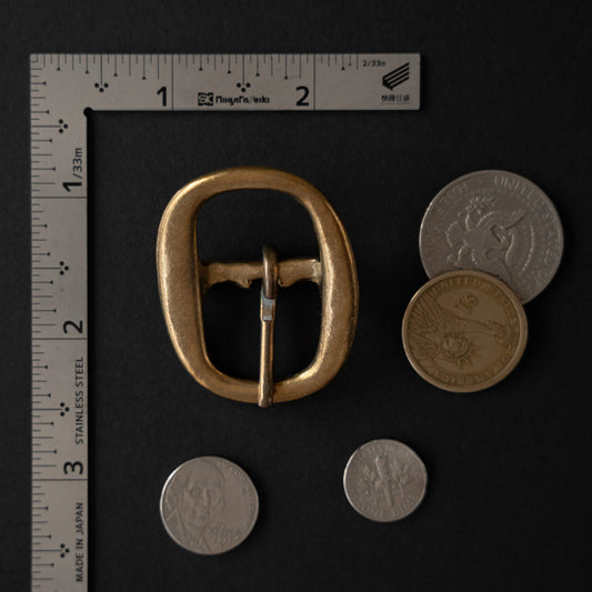 Belt Buckle B5: Solids Cast Brass