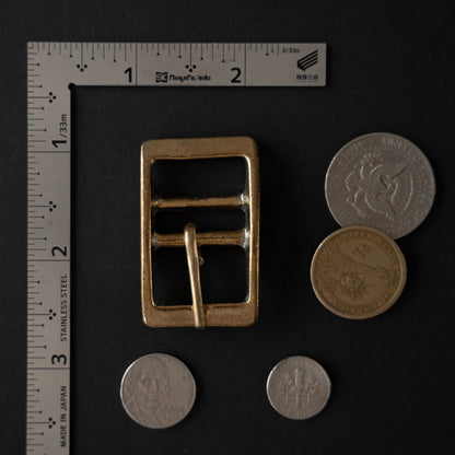Belt Buckle B6: Solids Cast Brass