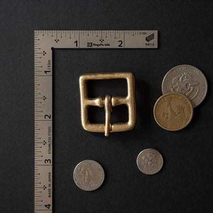 Belt Buckle B10: Solids Cast Brass
