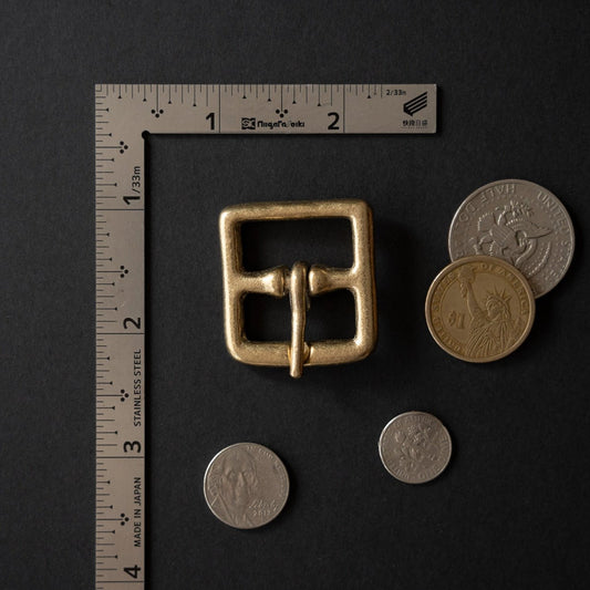Belt Buckle B10: Solids Cast Brass