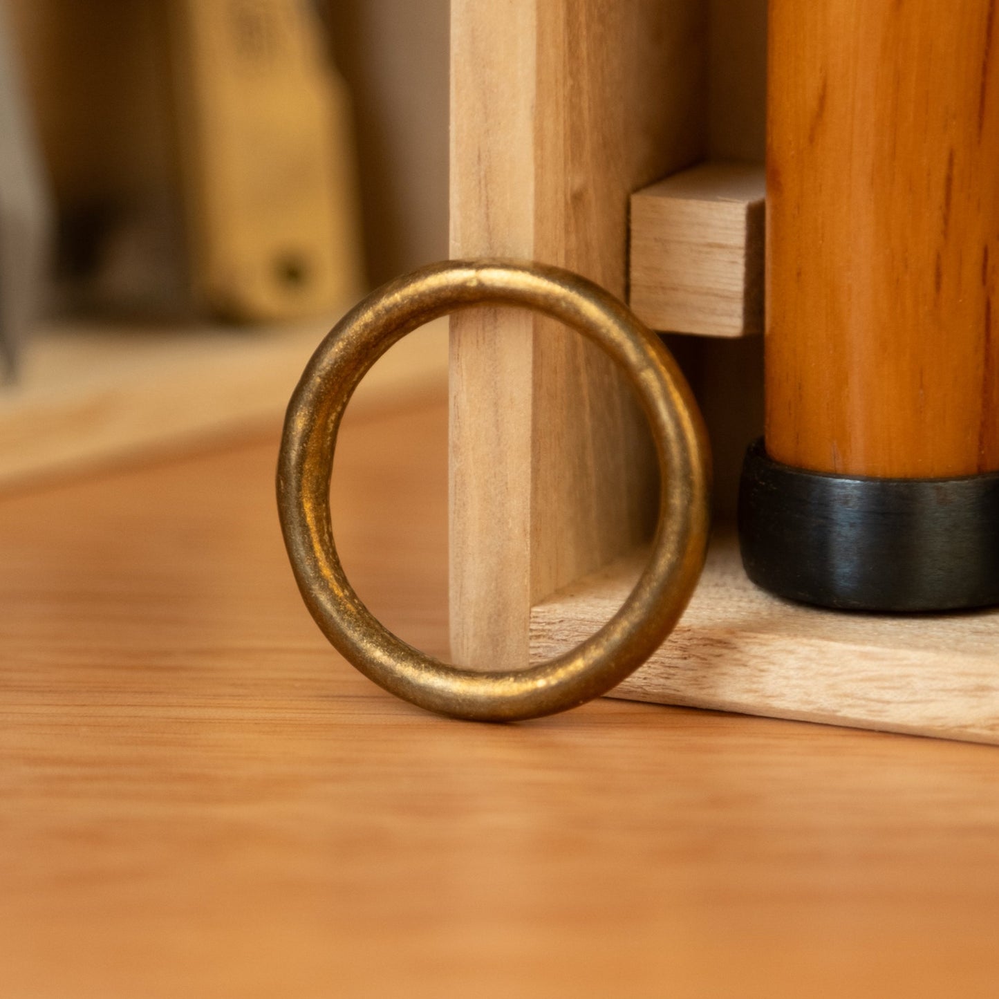 Solid Brass Ring: Cast