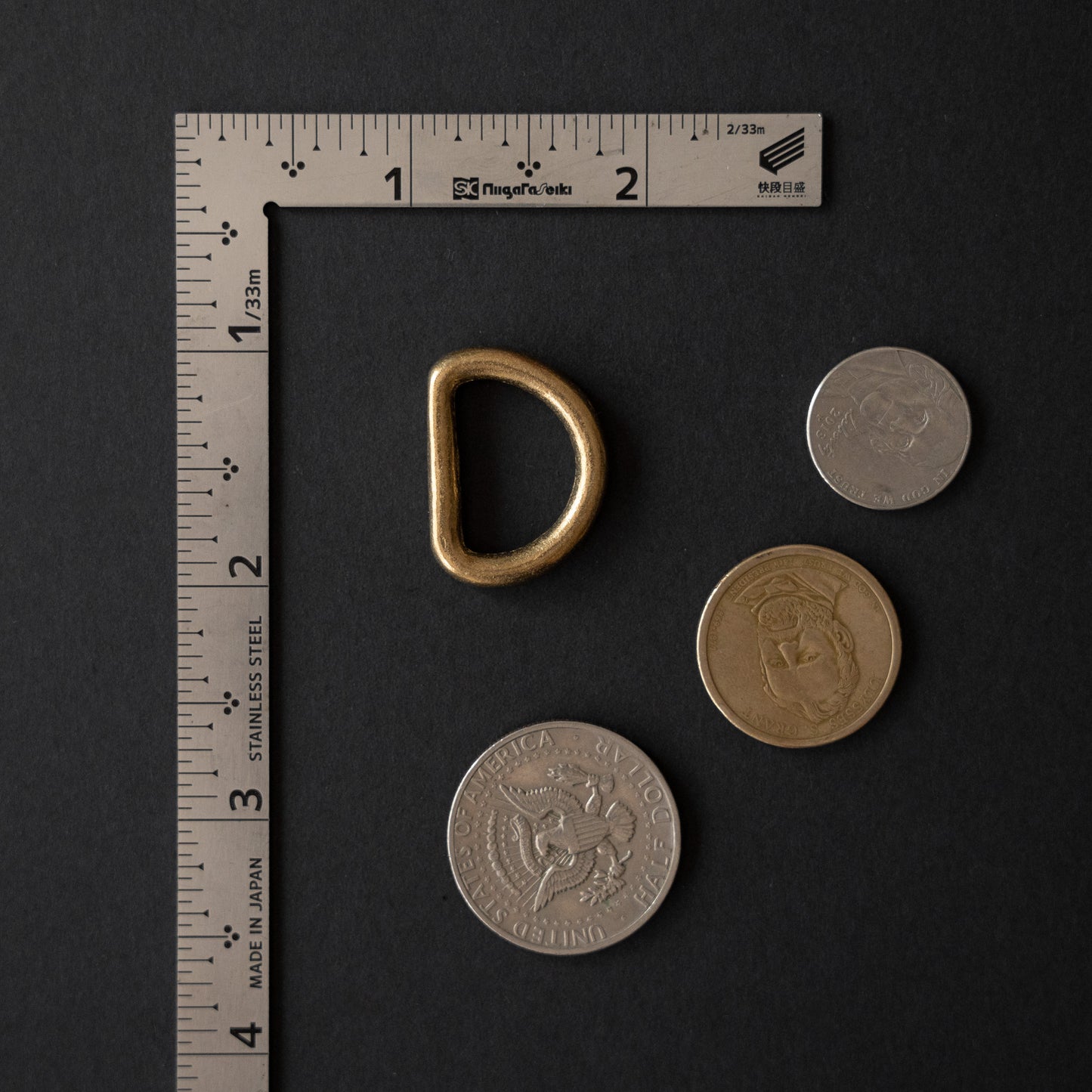 Solids Brass D-Rings: Cast