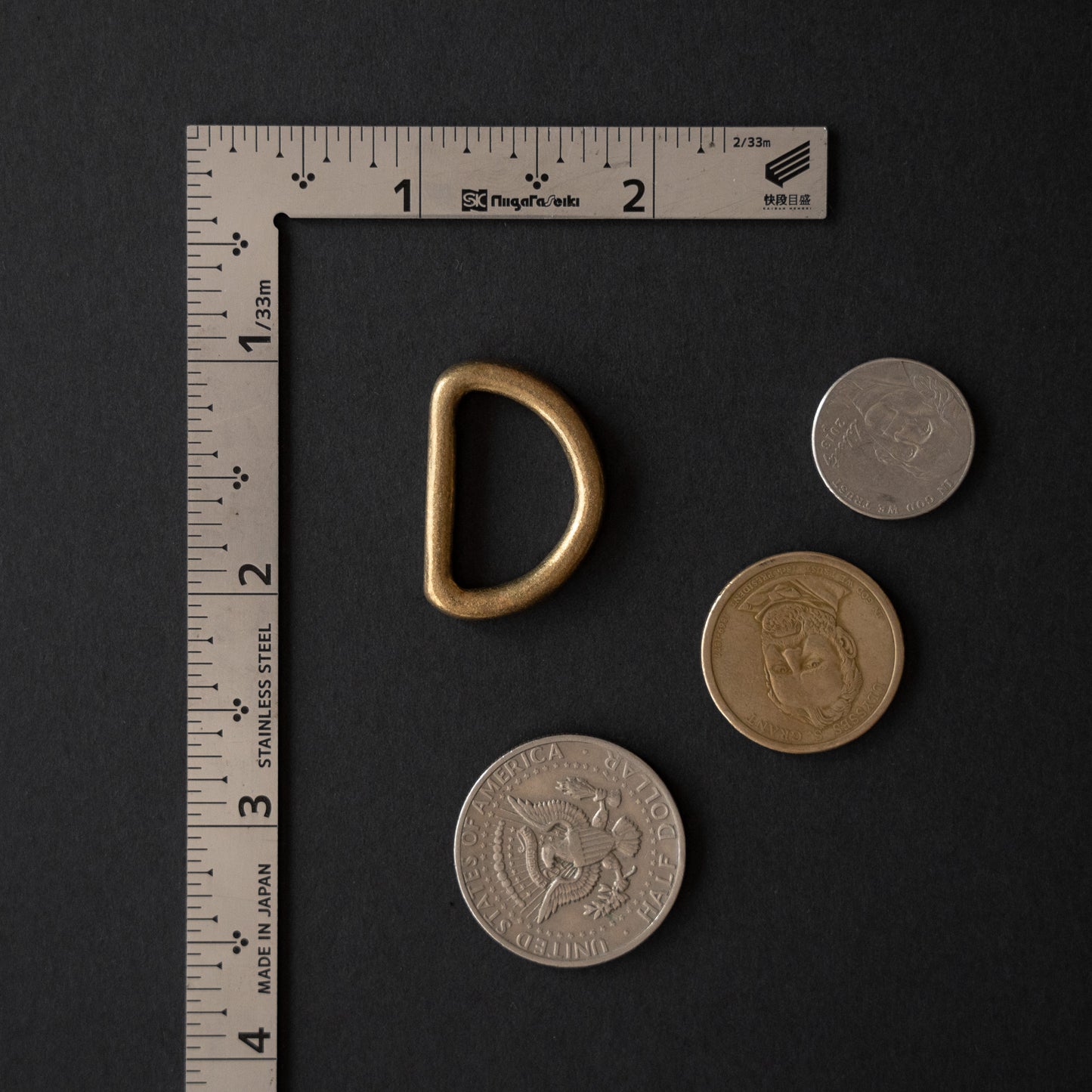 Solids Brass D-Rings: Cast