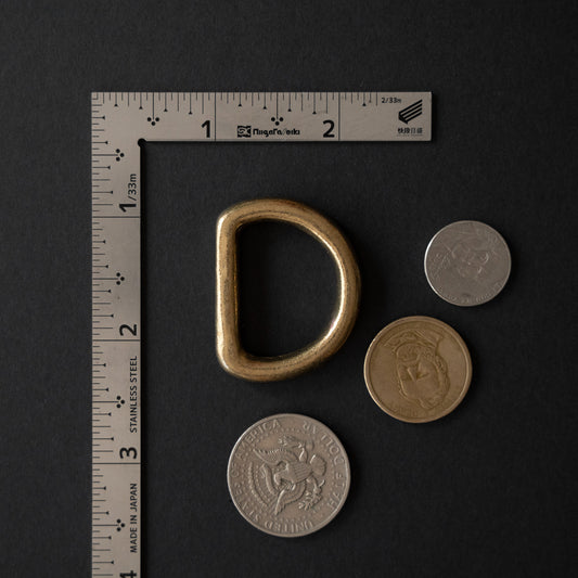Solids Brass D-Rings: Cast
