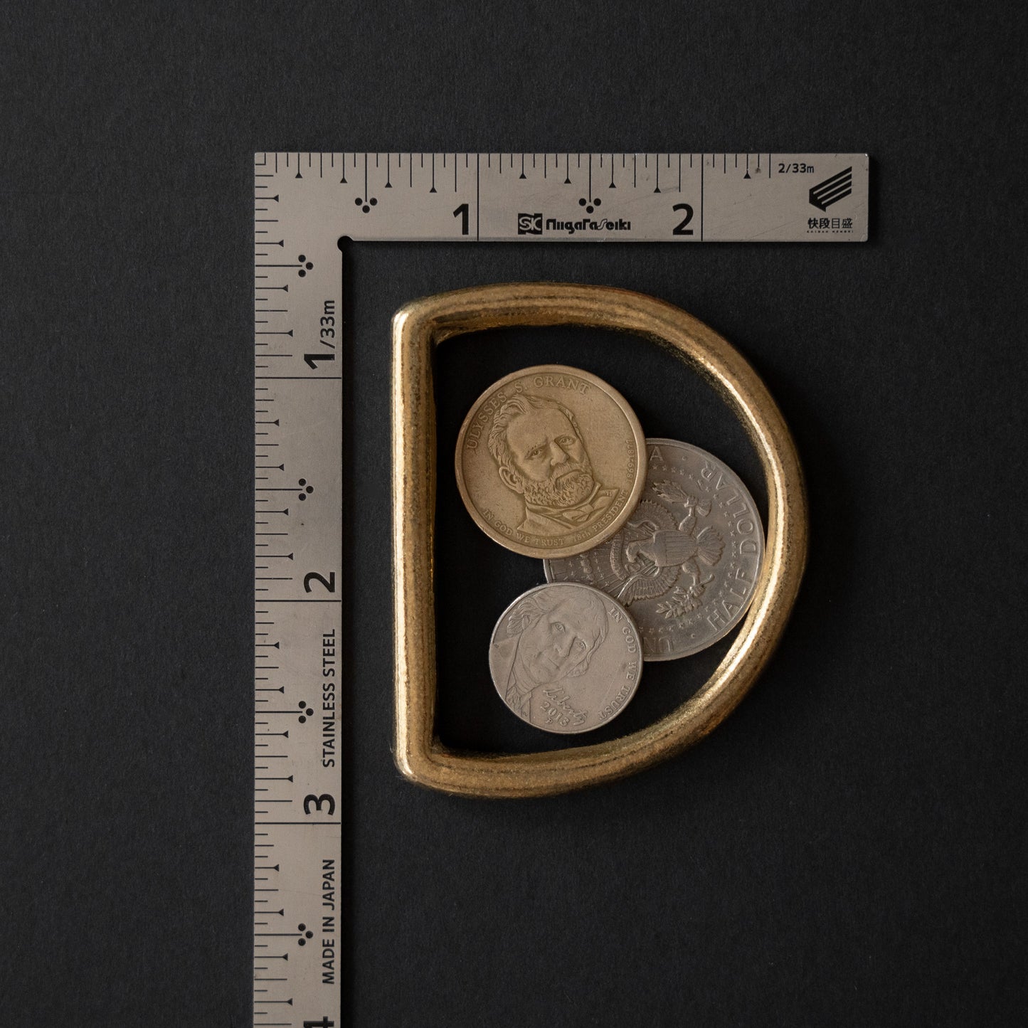 Solids Brass D-Rings: Cast