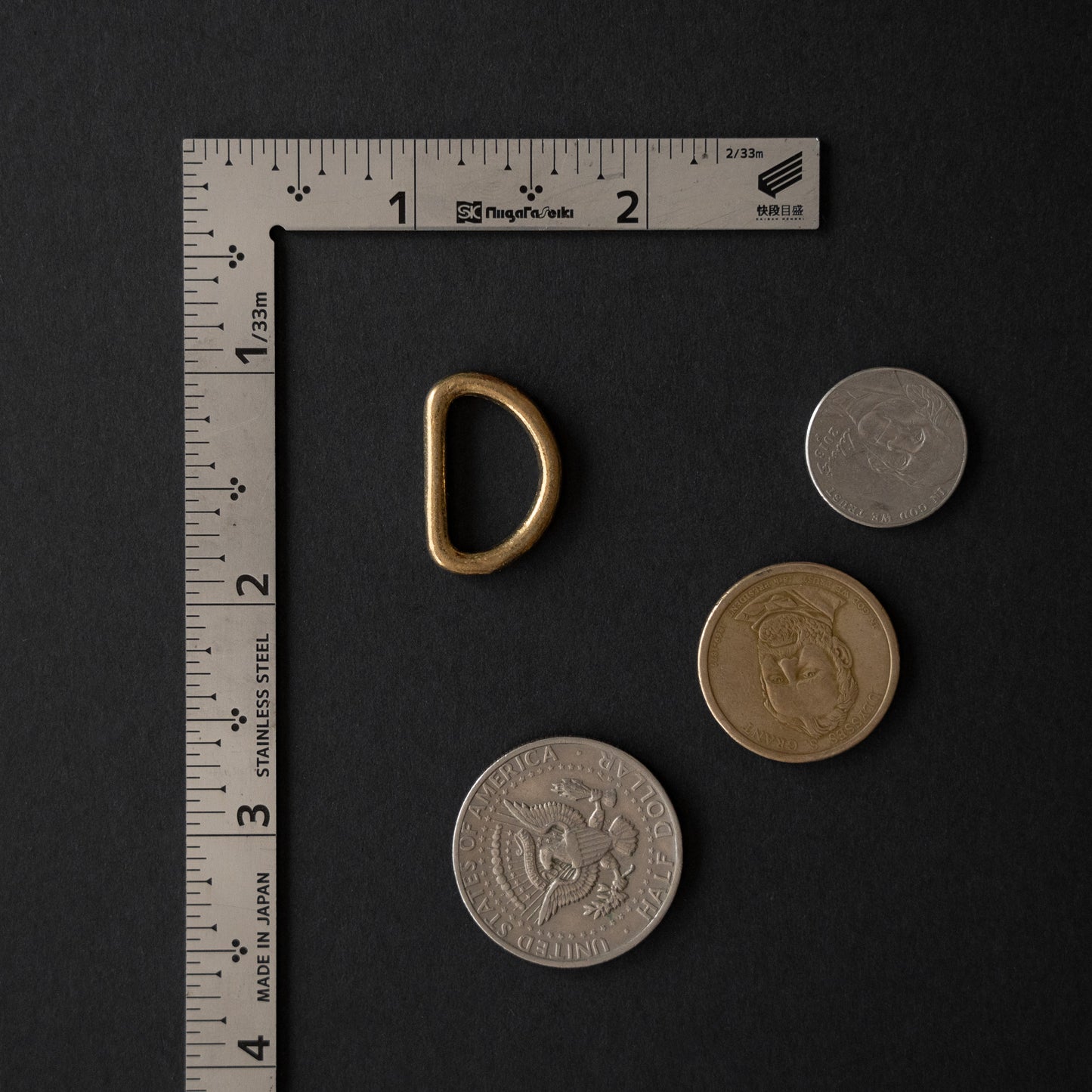 Solids Brass D-Rings: Cast